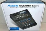 Compact Alesis 4-Channel Mixer with Built-In Effects & USB