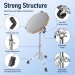 Adjustable Snare Drum Stand with Stick Holder