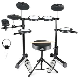 EASTROCK Electric Drum Set with Mesh Pads & Cymbals