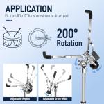 Adjustable Snare Drum Stand with Stick Holder