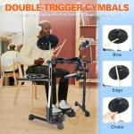 EASTROCK Electric Drum Set with Mesh Pads & Cymbals