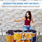 Drum Mute Pads Set – 8 Piece Silencer Kit