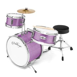 Ashthorpe 3-Piece Beginner Drum Set - Purple