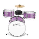 Ashthorpe 3-Piece Beginner Drum Set - Purple