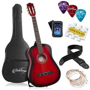 Ashthorpe 38-Inch Beginner Acoustic Guitar Package