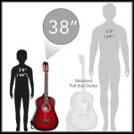 Ashthorpe 38-Inch Beginner Acoustic Guitar Package