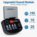 MOSEN Upgraded Electronic Drum Set with Mesh Pads