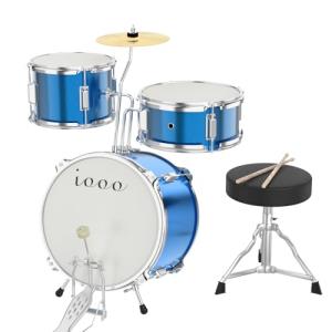 3-Piece Beginner Drum Set for Kids - Sky Blue