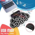 Portable 9-Pad Electric Drum Set with MIDI