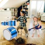 3-Piece Beginner Drum Set for Kids - Sky Blue