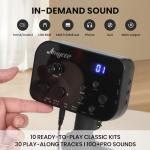 Quiet Electric Drum Set with Mesh Pads and Accessories