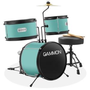 Gammon 3-Piece Teal Junior Drum Set
