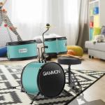 Gammon 3-Piece Teal Junior Drum Set
