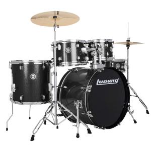 Ludwig Accent Drive 5-Piece Drum Set - Black Sparkle