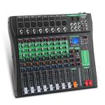 MIZISNR 8-Channel DJ Mixer with Bluetooth and Reverb