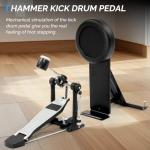 Glarry Electric Drum Set with Color Display and 450 Sounds