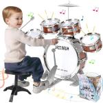 Kids Jazz Drum Set for Toddlers and Preschoolers