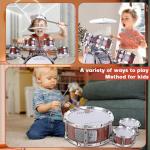 Kids Jazz Drum Set for Toddlers and Preschoolers