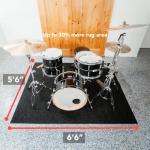 KickBlock Drum Rug 6'6" x 5'6" with Bag