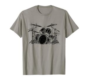 Retro Vintage Drum Set Drummers T-Shirt