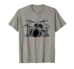 Retro Vintage Drum Set Drummers T-Shirt