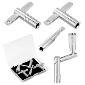 4-Piece Drum Key Set with Case and Tools