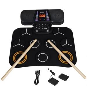 RVONE Kids Electronic Drum Set with 9 Pads