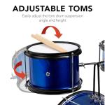 Beginner Drum Set for Kids - 3 Pieces, Blue