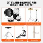 VEVOR 5-Piece Full Size Adult Drum Set