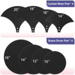 12-Piece Foam Drum Mute Pads Set
