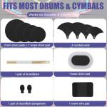 12-Piece Foam Drum Mute Pads Set