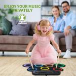 VerkTop Portable Electric Drum Set for Kids