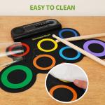 VerkTop Portable Electric Drum Set for Kids