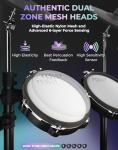 Fesley Full-Size Electric Drum Set with Accessories