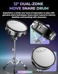 Fesley Full-Size Electric Drum Set with Accessories