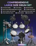 Fesley Full-Size Electric Drum Set with Accessories