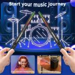 DQTUV Electric Air Drumsticks with RGB Sounds