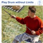 DQTUV Electric Air Drumsticks with RGB Sounds