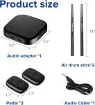 DQTUV Electric Air Drumsticks with RGB Sounds