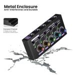 4 Channel Mini Stereo Mixer for Drums & Guitars