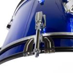 Mendini Kids 3-Piece Beginner Drum Set in Blue