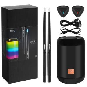 Electric Air Drum Set with Bluetooth Speaker