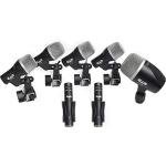 CAD Stage 7 Drum Microphone Pack with Short Tripod Microphone Stand & 7 x XLR Cable Bundle