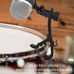 Watris Veiyi Drum Microphone Clips - 4pcs Shockproof Drum Mic Securing Clamp Mounts