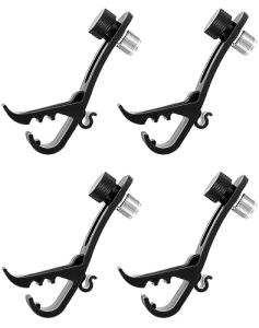 QWORK 4-Pack Drum Microphone Clip Holders