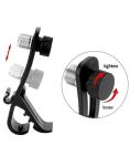 QWORK Drum Microphone Clip, 4 Pack Microphone Securing Clips, Microphone Shockproof Securing Clamp Holder, Drum Musical Instrument Microphone Fixing Clip