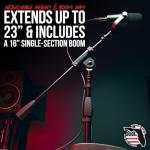 Gator Frameworks Compact Bass Drum Microphone Stand