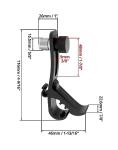 QWORK Drum Microphone Clip, 4 Pack Microphone Securing Clips, Microphone Shockproof Securing Clamp Holder, Drum Musical Instrument Microphone Fixing Clip