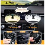 Facmogu 2Pack Car Drum Cymbal Air Vent, Gold & Silver Car Symbol Drum for Car Vent, Quirky Gift for Road Trips, Clip-On Design for Easy Installation and Rugged, Universal Fit Compact Vehicle Accessory