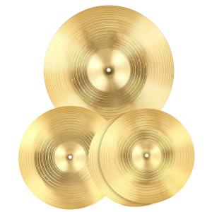 3-Piece Drum Cymbal Set - 14, 16, 20 Inches